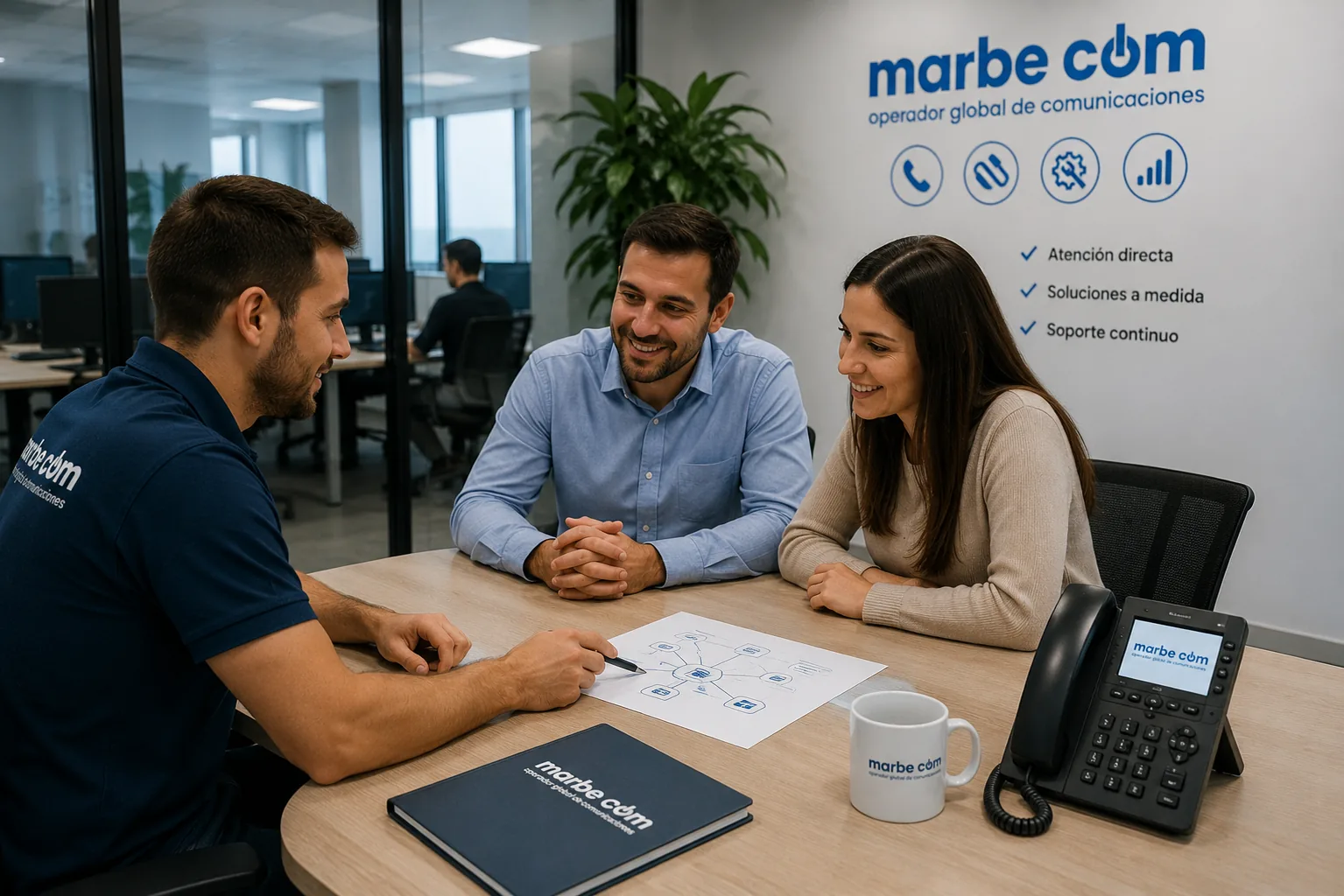 Atención cercana de MARBE Comunicaciones